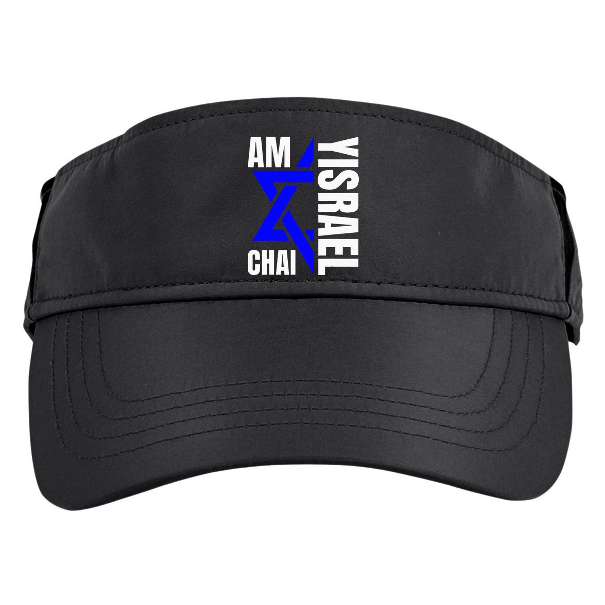 Am Yisrael Chai Israel Star of David Adult Drive Performance Visor