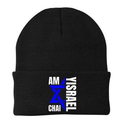 Am Yisrael Chai Israel Star of David Beanie