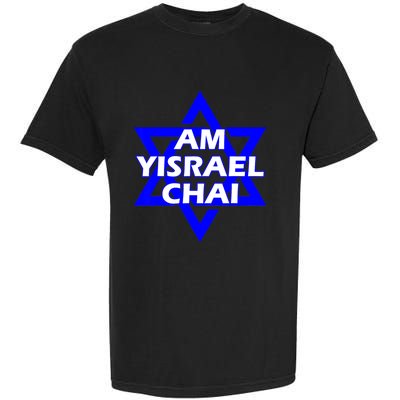 Am Yisrael Chai Israel Star Of David Garment-Dyed Heavyweight T-Shirt