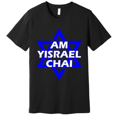 Am Yisrael Chai Israel Star Of David Premium T-Shirt