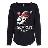 All You Can Eat Boneless Wings Womens California Wash Sweatshirt