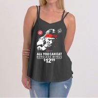 All You Can Eat Boneless Wings Women's Strappy Tank