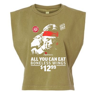 All You Can Eat Boneless Wings Garment-Dyed Women's Muscle Tee