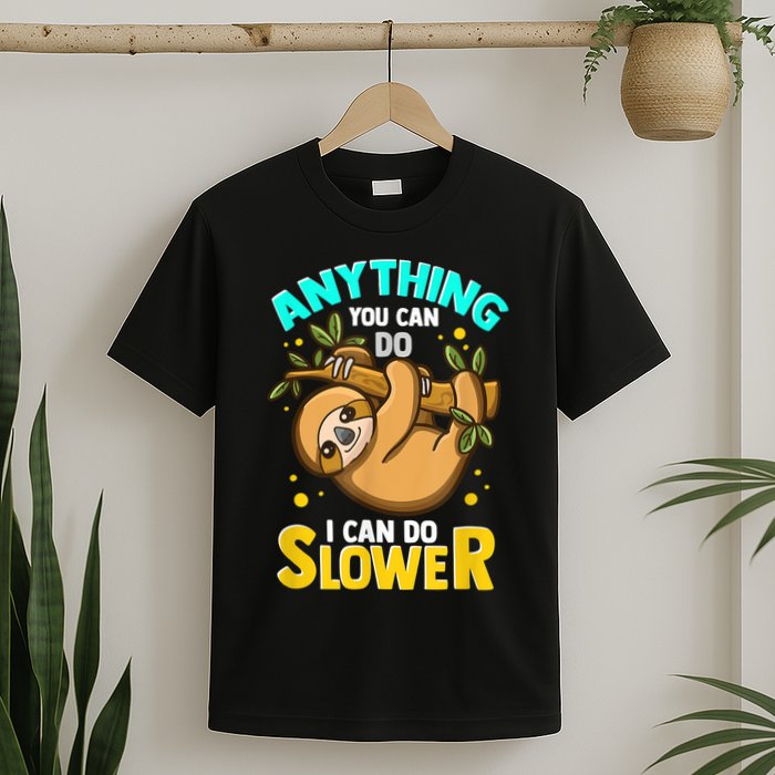 Anything You Can Do I Can Do Slower Sloth T-Shirt