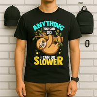 Anything You Can Do I Can Do Slower Sloth T-Shirt