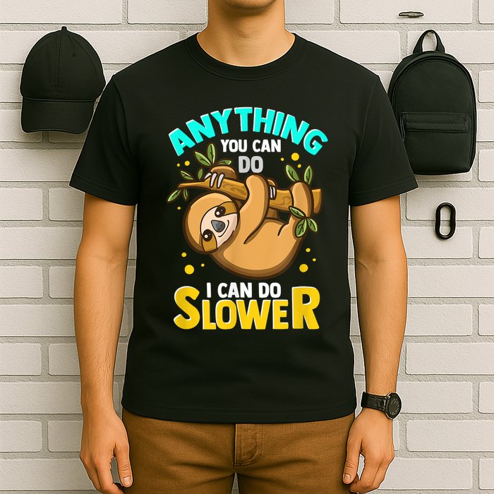 Anything You Can Do I Can Do Slower Sloth T-Shirt