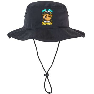 Anything You Can Do I Can Do Slower Sloth Bucket Hat