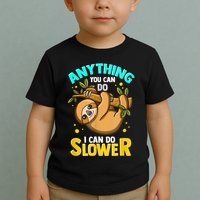 Anything You Can Do I Can Do Slower Sloth Toddler T-Shirt