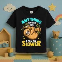 Anything You Can Do I Can Do Slower Sloth Toddler T-Shirt