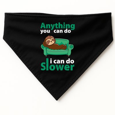 Anything You Can Do I Can Do Slower USA-Made Doggie Bandana