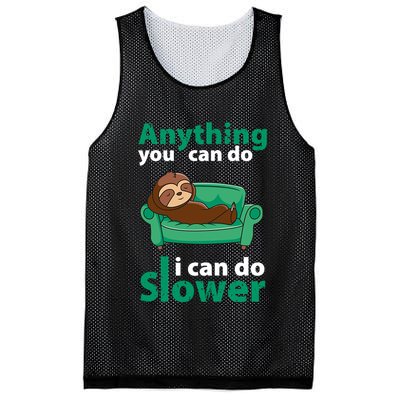 Anything You Can Do I Can Do Slower Mesh Reversible Basketball Jersey Tank