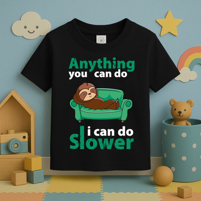 Anything You Can Do I Can Do Slower Toddler T-Shirt