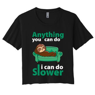 Anything You Can Do I Can Do Slower Crop Top