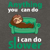 Anything You Can Do I Can Do Slower Cotton Canvas Backpack