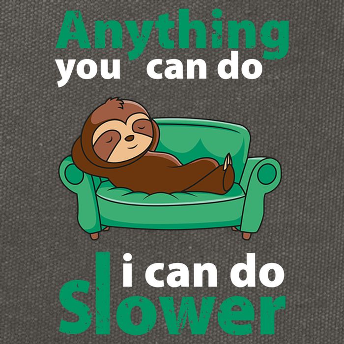 Anything You Can Do I Can Do Slower Cotton Canvas Backpack
