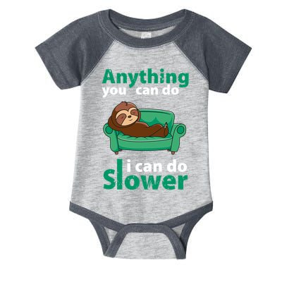 Anything You Can Do I Can Do Slower Infant Baby Jersey Bodysuit