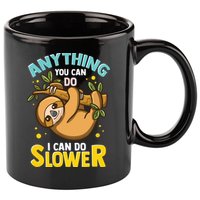 Anything You Can Do I Can Do Slower Lazy Sloth 11oz C Handle Ceramic Mug