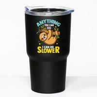 Anything You Can Do I Can Do Slower Lazy Sloth Tumbler