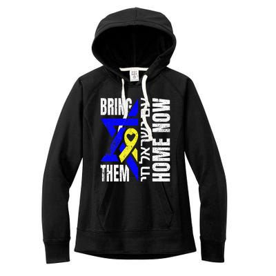 Am Yisrael Chai Israel Star Of David Bring Them Home Now Women's Fleece Hoodie