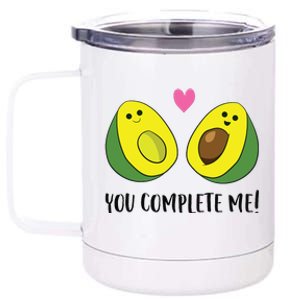 Avocado You Complete Me Avocado 12 oz Stainless Steel Tumbler Cup