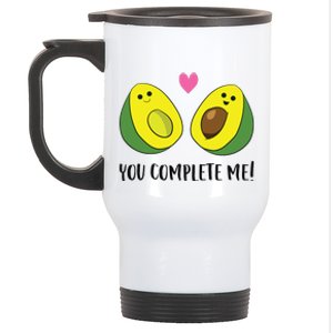 Avocado You Complete Me Avocado Stainless Steel Travel Mug