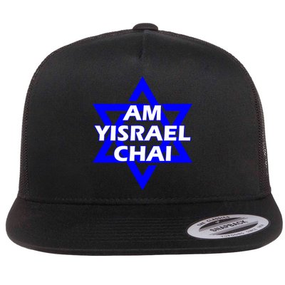 Am Yisrael Chai Israel Star Of David Flatbill Hat