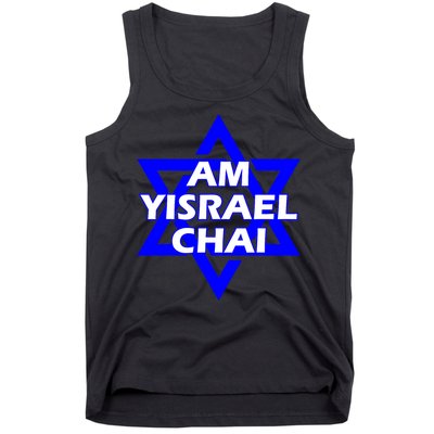 Am Yisrael Chai Israel Star Of David Tank Top