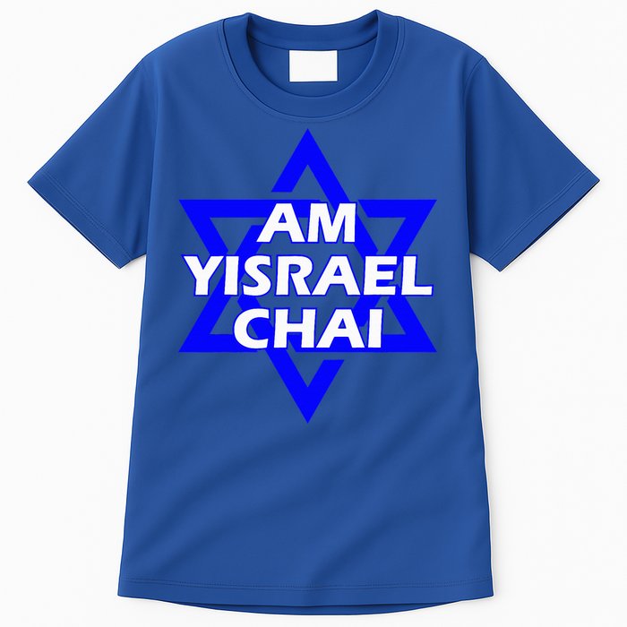 Am Yisrael Chai Israel Star of David Tall T-Shirt