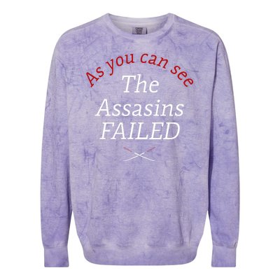 As You Can See The Assassins Failed Colorblast Crewneck Sweatshirt