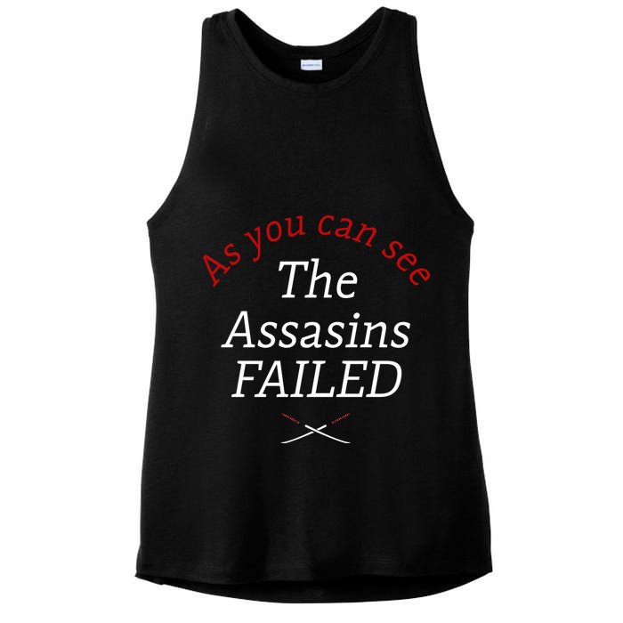 As You Can See The Assassins Failed Ladies PosiCharge Tri-Blend Wicking Tank