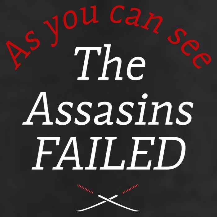 As You Can See The Assassins Failed 7 Panel Mesh Trucker Snapback Hat