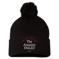 As You Can See The Assassins Failed Pom Pom 12in Knit Beanie