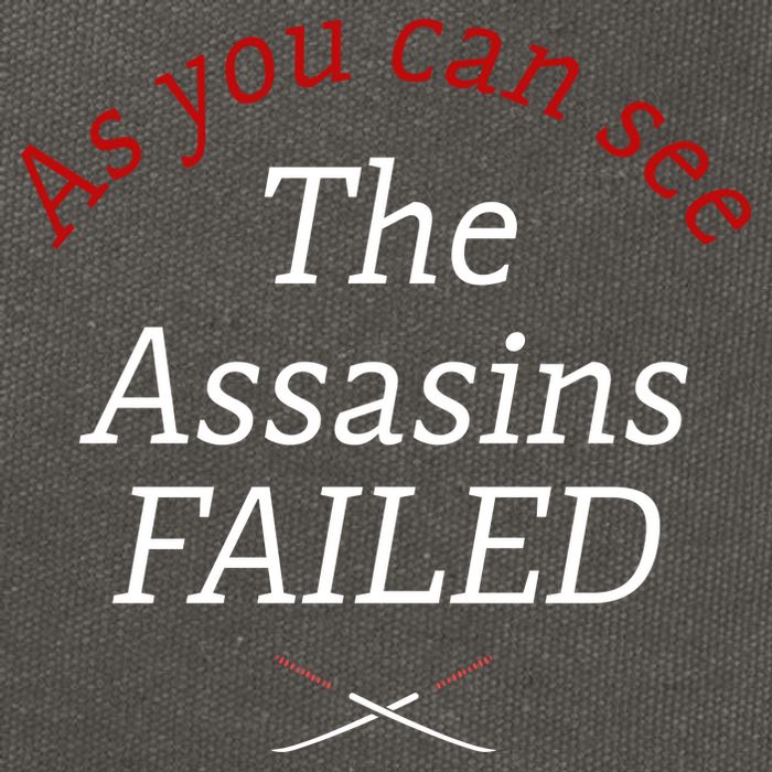As You Can See The Assassins Failed Cotton Canvas Backpack