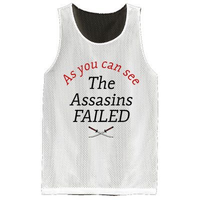 As You Can See The Assassins Failed Mesh Reversible Basketball Jersey Tank