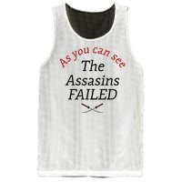 As You Can See The Assassins Failed Mesh Reversible Basketball Jersey Tank