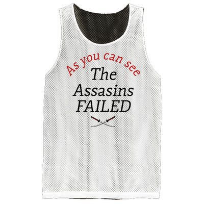 As You Can See The Assassins Failed Mesh Reversible Basketball Jersey Tank