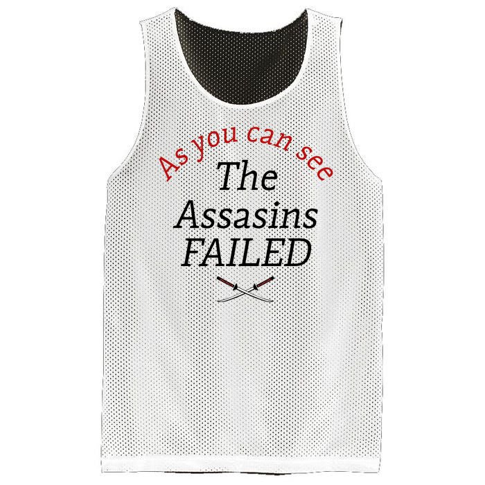 As You Can See The Assassins Failed Mesh Reversible Basketball Jersey Tank