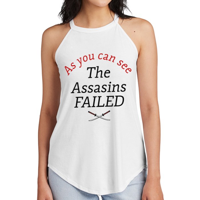 As You Can See The Assassins Failed Women's Perfect Tri Rocker Tank