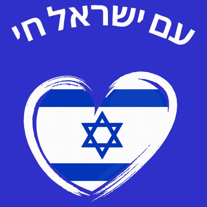 Am Yisrael Chai in Hebrew Love Israel Israeli Flag  Womens Tank Top