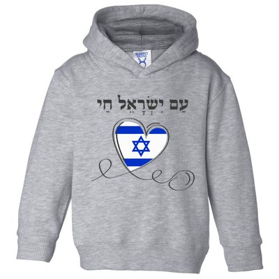 Am Yisrael Chai Israel Star of David Toddler Hoodie