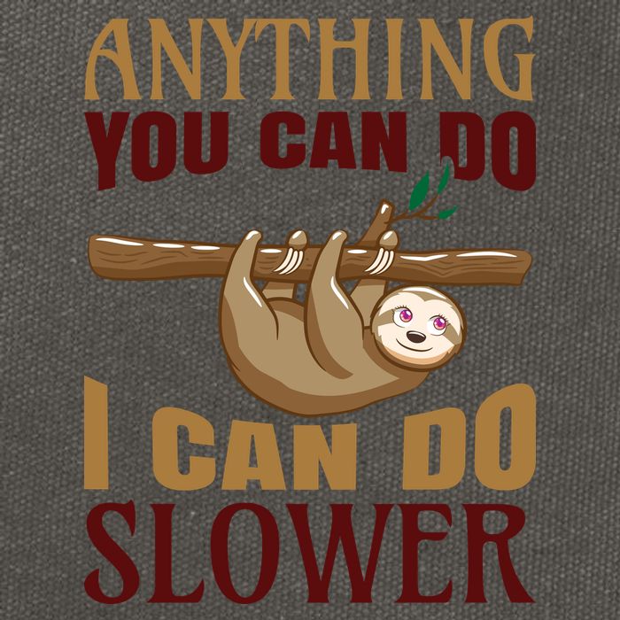 Anything You Can Do I Can Do Slower Cotton Canvas Backpack
