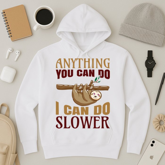Anything You Can Do I Can Do Slower Hoodie