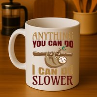 Anything You Can Do I Can Do Slower Mug