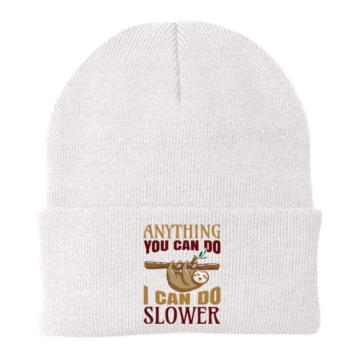 Anything You Can Do I Can Do Slower Knit Cap Winter Beanie