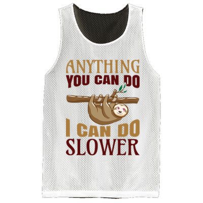 Anything You Can Do I Can Do Slower Mesh Reversible Basketball Jersey Tank