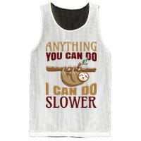 Anything You Can Do I Can Do Slower Mesh Reversible Basketball Jersey Tank