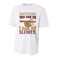 Anything You Can Do I Can Do Slower Youth Performance Sprint T-Shirt