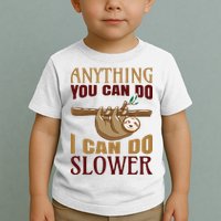 Anything You Can Do I Can Do Slower Toddler T-Shirt