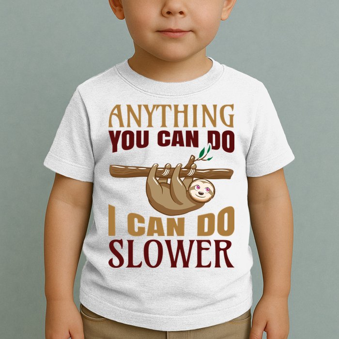 Anything You Can Do I Can Do Slower Toddler T-Shirt