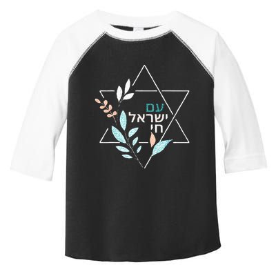 Am Yisrael Chai Jewish Pride Israel Star Of David Toddler Fine Jersey T-Shirt